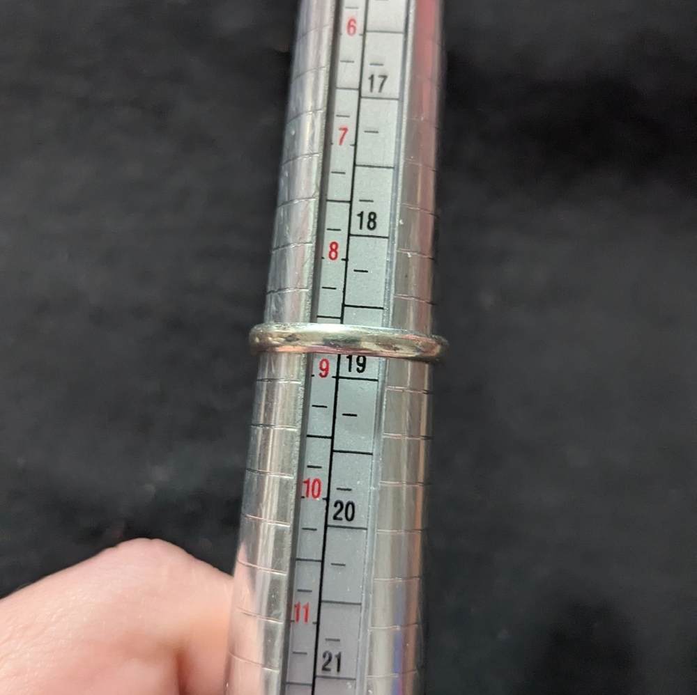 Silver Plated Rectangular Black Brown Pyrite Gems… - image 6